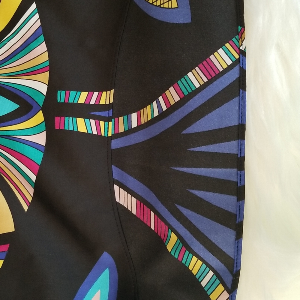 Nicole Miller blouse Vibrant Colors.Sz.L - Picture 9 of 15